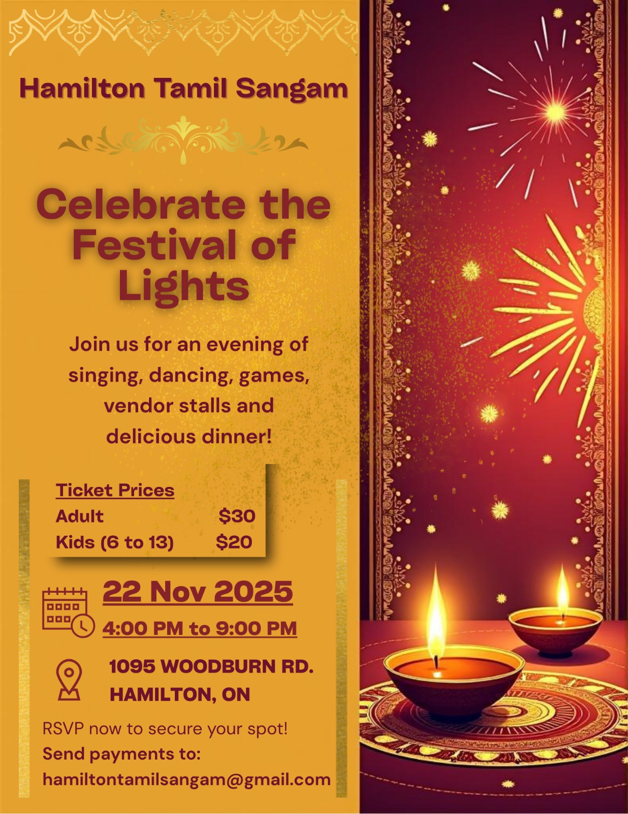 Diwali Event Poster